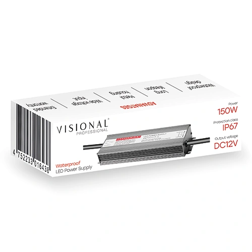 Ūdensizturīgs LED barošanas bloks 12V, 12.5A, 150W, IP67